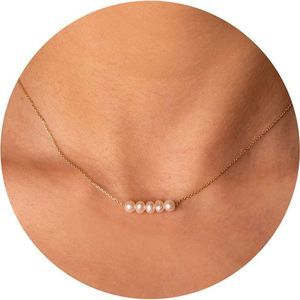 BSGRL Dainty Pearl Necklace, Freshwater Pearl Pendent Necklace